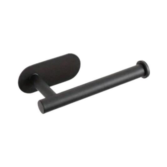 Porta papel higiénico sin tornillos negro