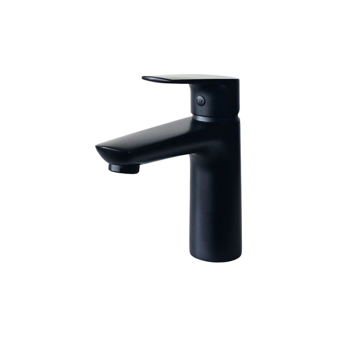 Grifo monomando bajo para lavamanos Black  – Doble temperatura