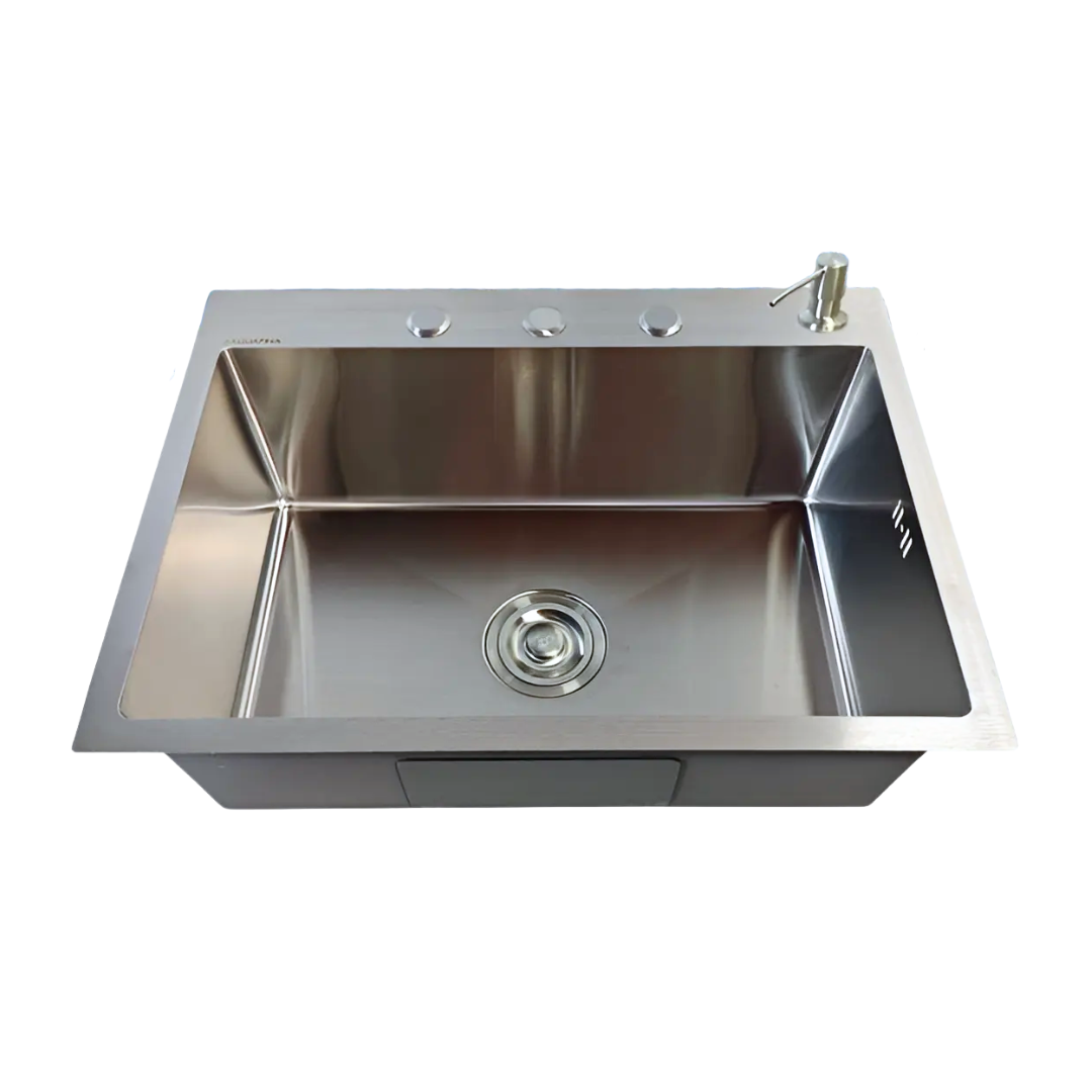 Fregadero en Acero Inoxidable Satinado – 60 × 45 cm