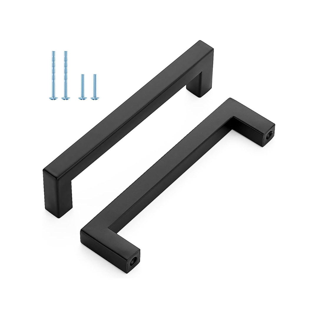Tiradores de asa de 5-½" negro