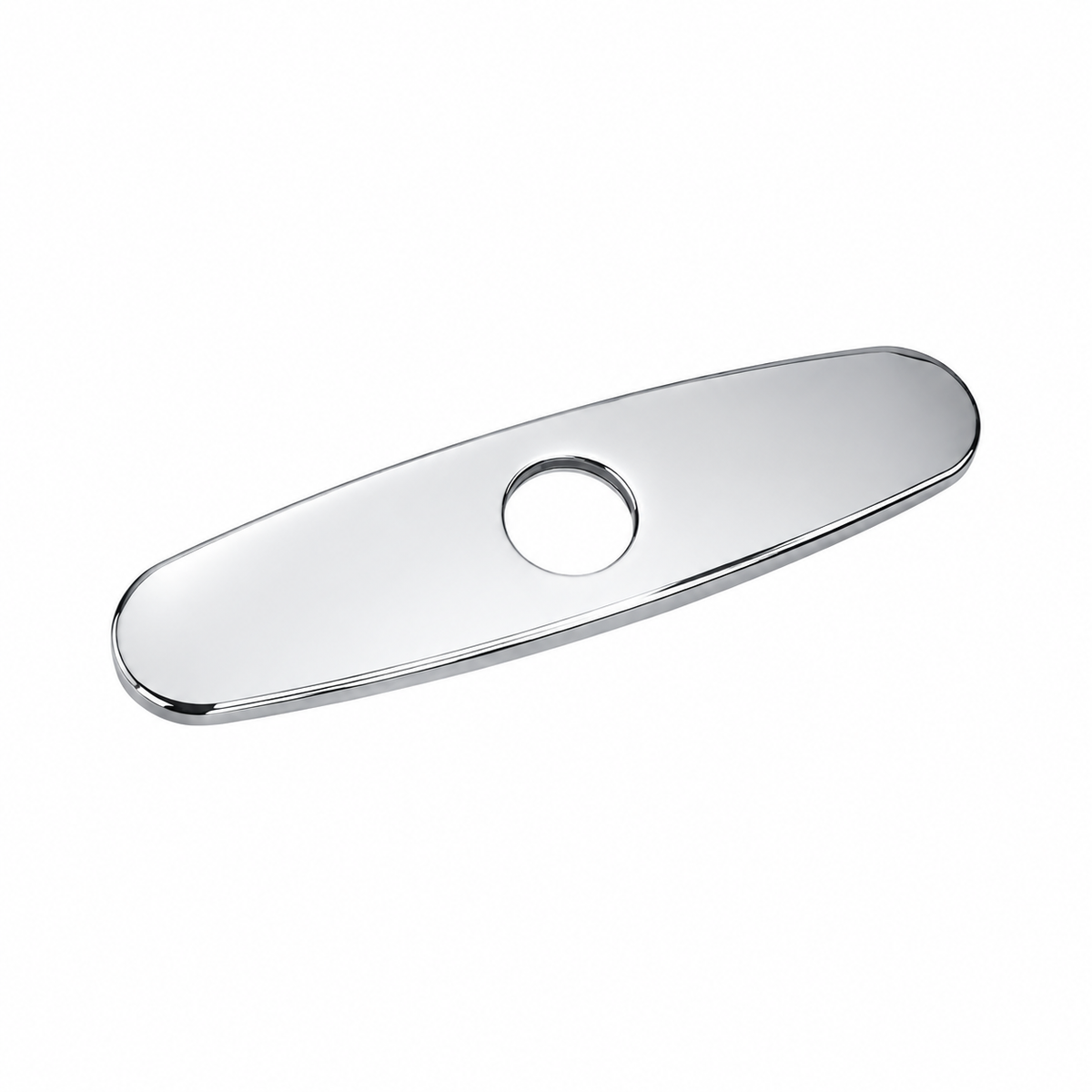 Flange para fregadero de 8"en acero inoxidable cromado