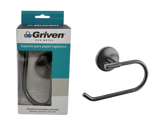 Portarrollo para Papel Higiénico Acabado Gun Metal