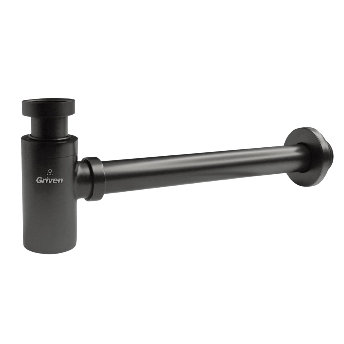 Trampa para Lavamanos con acabado Negro Mate - 33CM