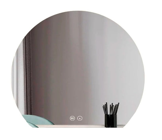 Espejo con Luz LED - Redondo con Sistema Antiempañante y Bajo Consumo - 3 Tonos de Luz