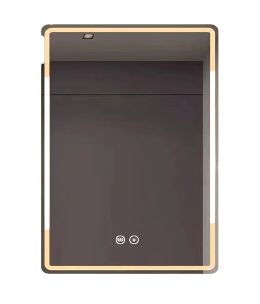 Espejo con Luz LED - Rectangular 80CMx60CM con Sistema Antiempañante y Bajo Consumo - 3 Tonos de Luz