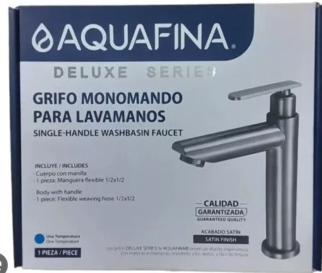 Grifo Individual para Lavamanos - Acabado Satinado