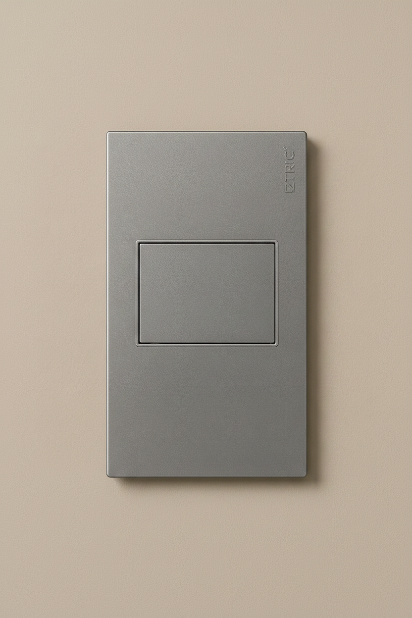 Tapa ciega para empotrar - Gris