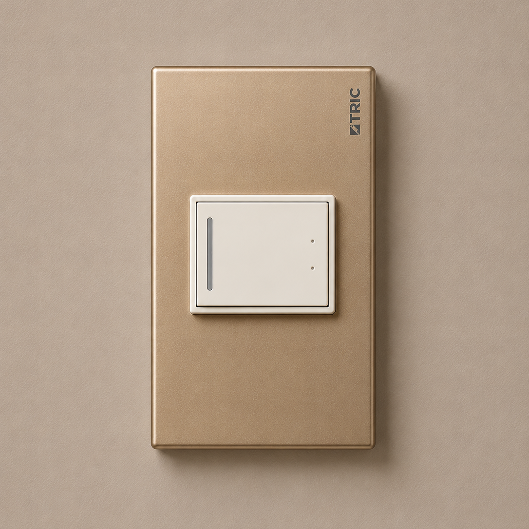 Interruptor sencillo de 3 vías 250V 16AMP - Rose gold