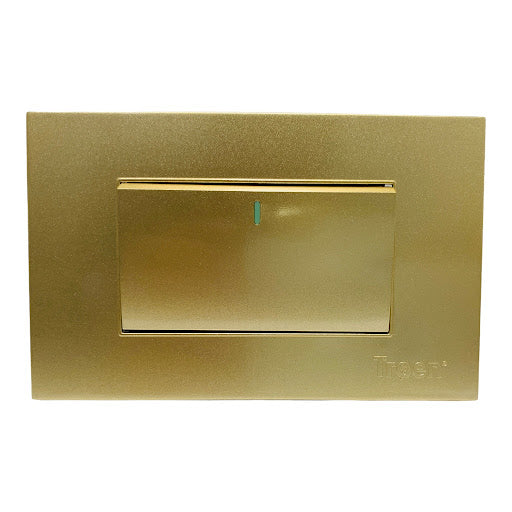 Interruptor Sencillo 110V 10AMP - Acabado Dorado / Golden