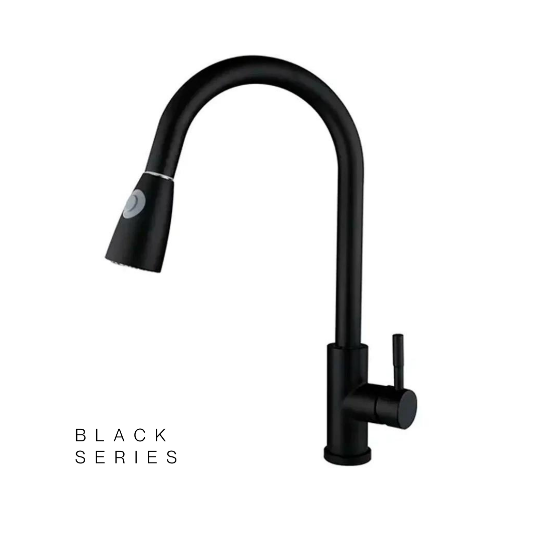 Grifo Monomando con Cuello Extensible en Acero Inoxidable Tipo