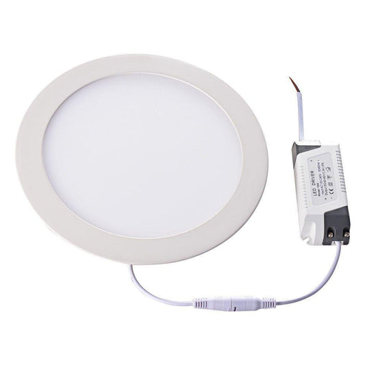Panel LED Redondo Empotrable - 12W / Luz Calida